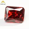 3X5~10X12Mm 5A Rectangular Facetado Circonita Colección Wuzhou Piedra Preciosa Sintética Mayorista Piedras Sueltas DIY