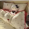 Conjunto de Roupa de Cama de Gaze Dupla Classe A Quatro Peças Modelo Novo 2026 Capa de Edredom Lençol de Cama de Algodão Gaze Capa de Edredom Conjunto de Três Peças para Dormitório Estudantil 4