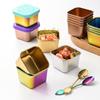 Juego de 12 Piezas de Cuenco para Salsa de Acero Inoxidable 304, Cuenco Dorado para Salsa, Plato para Condimentos, Taza para Salsa, Cuenco para Salsa de Mermelada con Cuchara
