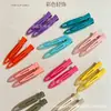 Pinzas para el pelo básicas estilo coreano, pinzas para flequillo lateral, pinzas de cocodrilo sin costuras de colores dopamina, accesorios para el pelo primavera-verano para niñas