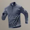 Ropa Deportiva de Entrenamiento Forrada de Polar para Hombre, Cálida y de Secado Rápido, Top Deportivo de Manga Larga Ajustado de Invierno para Otoño e Invierno, Fitness y Running
