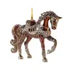 Colgante Decorativo de Caballo Galopante Dorado Hermoso Transfronterizo de Acrílico Regalo de Vacaciones Llavero de Mochila