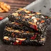 Pasteles de Sésamo Negro, Bayas de Goji y Nueces - Deliciosos Pasteles y Bocadillos, una Colección Completa de Dulces Nutritivos para la Noche, Pasteles Populares Famosos en Internet, Pasteles Suaves en una Caja Completa