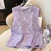 Novo Colete Bordado Pesado Estilo Chinês para Mulheres, Jaqueta Vintage de Primavera Aprimorada Estilo Tang com Botões de Disco Estilo Chinês
