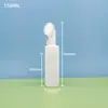 Botella de Mousse Limpiador Blanco Plástico PET Tipo Prensa Botella Espumosa para Limpiador Facial 100-250ml Botella Espumosa con Cabezal de Cepillo