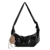 Bolso tipo bandolera retro de nicho estilo coreano, bolsa tipo dumpling para mujer, nuevo estilo invierno 2025, estilo de lujo accesible de alta gama, bolso de hombro único, cruzado