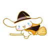 Clip de PP Desenho Animado Sanrio Cachorro de Orelha Grande Clip para Armazenamento de Arquivos Cachorro Yugui Clip de Cauda Longa para Provas Clip Fofo de Lado Único