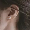 Pendientes Marquise de Aleación de Titanio F136 Incrustados con Circonita 5A Clavos de Labio Clavos de Hueso de Oreja de Titanio G23 Joyería de Accesorios para Piercings Corporales