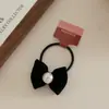 Ambiente de Año Nuevo Terciopelo Rojo Algodón Perlado Lazo Pasador Cordón para el Cabello Dulce Pinza Lateral Pinza Superior Accesorios para el Cabello para Mujeres