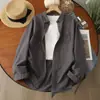 Camisa de punto grueso casual literaria para otoño e invierno 2025 para mujer, holgada y fácil de combinar, tops de manga larga en capas de algodón puro