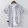 Camisa casual de manga corta de verano para hombre 2021 Nueva camisa de color sólido Joker para hombre una generación de cabello
