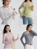 Camiseta de Manga Larga con Cuello Redondo de Gama Media GemingDesigned, Nueva para Otoño, Estilo Coreano para Viajar, Mujer S2081F
