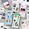 Libro de Pegatinas Infeelme Serie Compartir Diario Vida Diaria Ins Diario DIY Base Decorativa 20 Hojas 4 Estilos