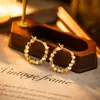 Aretes de Aro de Personalidad Estilo Francés Tono Plateado, Aretes de Lujo de Alta Gama Inspirados en Chanel, Accesorios para Orejas Versátiles y Elegantes