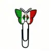 Bestseller transfronterizo: clips de papel con forma de mariposa, clips de papel de PVC de dibujos animados, marcapáginas para cuaderno y pequeños artículos de regalo
