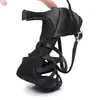 Sapatos de Dança Latina para Mulheres, Salão de Dança para Adultos com Solado Macio, Saltos Médio-Altos, Crianças Maiores Prática Cetim Profissional Dança Sapatos de Dança Country