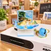 Chaveiro Fofo Livro Bomba 3D Dobrável, Pingente Adorável de Plástico para Alívio do Estresse, Decoração de Bolsa, Presente Corporativo