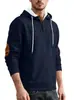 Moletom Casual com Capuz Jacquard Cor Sólida Bordado Esportivo Espessado Outono e Inverno para Homens - Amazon Europeia e Americana Transfronteiriça