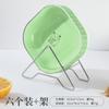 Plato para escupir huesos de oso de dibujos animados, engrosado, resistente a caídas, apto para microondas, plato pequeño, hogar, bocadillos, plato para fruta, juego, LOGO