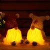 Suministros de Decoración Navideña Muñeco de Enano de Pie Luminoso Decoraciones para Ventanas de Fiesta Juguetes Pequeños de Regalo para Niños