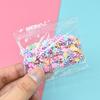 Partículas de cerâmica macias coloridas YQT em miniatura enfeite de cena faça você mesmo acessórios de gel de creme grampo de cabelo capa de celular material feito à mão bolsa