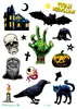 Novos adesivos de tatuagem à prova d'água personalidade engraçada desenho animado anime Halloween adesivos de tatuagem tatuagem temporária atacado