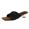 Chanclas de mujer antideslizantes de suela gruesa con tiras cruzadas, de moda y versátiles, nuevas de verano 2026, sandalias de playa francesas vintage