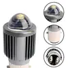 Luzes da motocicleta H4 amarelo e branco bicolor faróis de feixe de luz LED pequeno de aço refletores de arma de olho de peixe lente luzes elétricas