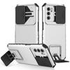 Para OPPO Reno5 6 capa de celular com suporte e janela deslizante REALMEC35 A92 capa protetora multifuncional anti-queda