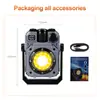 Llavero Cob Transfronterizo Luz para Exteriores Mini Portátil Luz de Camping Mantenimiento de Emergencia Luz Fuerte Luz de Trabajo Magnética Linterna
