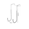 Colgador de gancho de acero inoxidable detrás de la puerta S gancho de cajón de escritorio baño cocina dormitorio colgador de doble gancho venta al por mayor