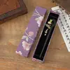 Caja de Empaque Cubierta Cielo y Tierra con Flor y Brocado Estilo Chino Caja de Papel para Empaque de Joyería Caja de Exhibición Larga para Regalo