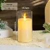 Vela LED Recargable 220V con Oscilación Digital, Luz Ambiental Romántica Cálida Creativa para Boda, Bar, Fiesta