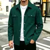 Chaqueta de punto gofrado con solapas para hombre de marca independiente transfronteriza, cárdigan casual de manga larga de color liso para primavera y otoño, ropa de trabajo