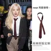 Cinturón Rayado Mismo Estilo de Yu Shuxin con Accesorios para Vestido, Corbata, Bufanda, Cinta, Fajín, Cinturón, Accesorio para la Cintura