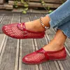 Sandalias Talla Extra Mujer Pez Comercio Exterior Caladas Planas Estilo Europeo Americano Malla Nuevo Estilo Transfronterizo Primavera Verano 2026 Punta Redonda