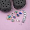 Zapatos con agujeros, zapatos de flores, accesorios, adaptador de cordones, hebilla de zapato, accesorios de hebilla, zapatillas crodiy, cadena de ladrillos decorativa, entrega