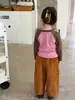 Ropa para niños Weimu, nuevo conjunto de otoño para niñas, ropa de otoño infantil de dibujos animados, camiseta de manga larga, pantalones de pierna ancha, ropa para bebé niña Clase A