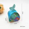 50 Cajas de Dulces Creativas con Forma de Pan de Sirena Caja de Dulces Estilo Europeo Mesa de Postres Azul Estrella Caja Pequeña