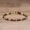 Pulsera Ajustable de Piedra Natural Tallada Estilo Bohemio Hecha a Mano con Cuentas Pulsera Tallada Ajustable Joyería Popular Europea y Americana Venta al por Mayor