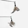 Brinquedo para gatos de nível de competição CFA, brinquedo para gatos, entretenimento próprio e alívio do tédio, vara longa, penas, resistente a mordidas, cabeça substituível, suprimentos para gatos
