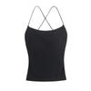 Chicas Calientes Camisola Sexy Halter para Mujer Verano Nuevo Diseño Tirantes Descubiertos Ajustado Top Corto