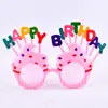 Óculos de aniversário Net Red Atacado Óculos Divertidos Criativos para Festa Infantil Adereços para Fotos Óculos para Modelagem de Bolo
