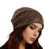 Gorro Delgado de Punto Holgado para Primavera y Verano para Mujer, Gorro de Punto Versátil Simple, Gorro Pullover Transpirable a la Moda, Gorro para Clima Frío