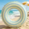 Nuevo flotador inflable de rayas engrosado, juguete acuático, flotador para las axilas
