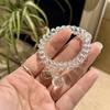 Producto Nuevo de Verano Cordón para Teléfono Gato Blanco Transparente Hielo Estilo Fresco y Dulce Cuerda para Cola de Caballo de Chica Accesorios para el Cabello Nuevo Venta al por Mayor