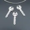 Accesorios de aleación para joyería DIY collar PENDIENTE LLAVE simulación LOVE pulsera pasador de pelo cremallera colgante decorativo