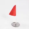 Cómo Copa de Hoyo de Golf Real Bandera Verde Base de Acero Inoxidable Mástil de Bandera Bandera Roja Putting Green Copa de Hoyo