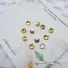 Pedras de Strass Douradas Populares para Nail Art, Decorações Douradas K9 Super Brilhantes e Luminosas com Fundo Pontiagudo para Nail Art, Acessórios DIY para Ponta dos Dedos