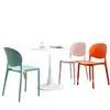 Silla de comedor de plástico nórdica, silla de plástico simple y moderna para el hogar, silla de reunión popular para el ocio, silla de ajedrez y mahjong, silla de comida rápida